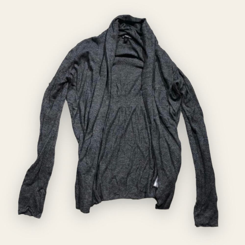Express Open Style Gray Long Sleeve Cardigan Sweater